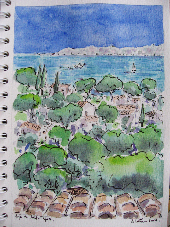 "Baie St Tropez" © Bernard Peltier - 2025. Tout droit de reproduction interdit sans l'autorisation de l'artiste.