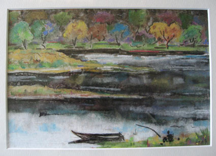 "At the riverside" © Bernard Peltier - 2025. Reproduction forbidden without the explicit permission of the artist.