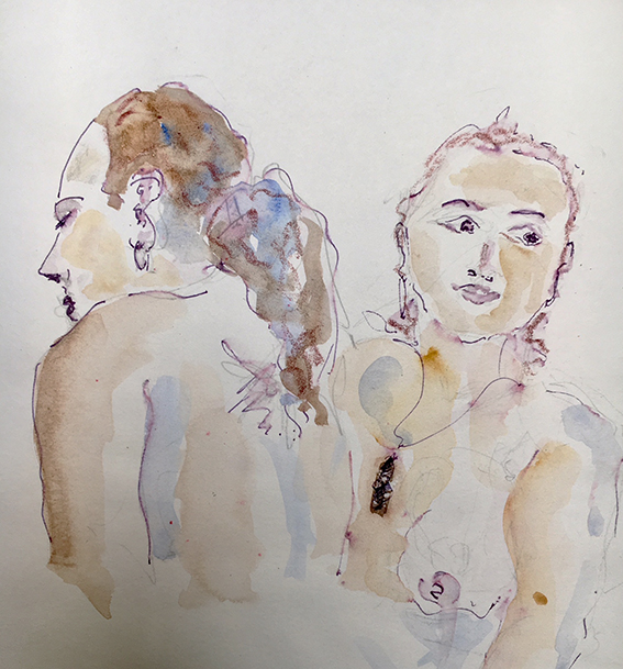 "Femme double" © Bernard Peltier - 2025. Tout droit de reproduction interdit sans l'autorisation de l'artiste.