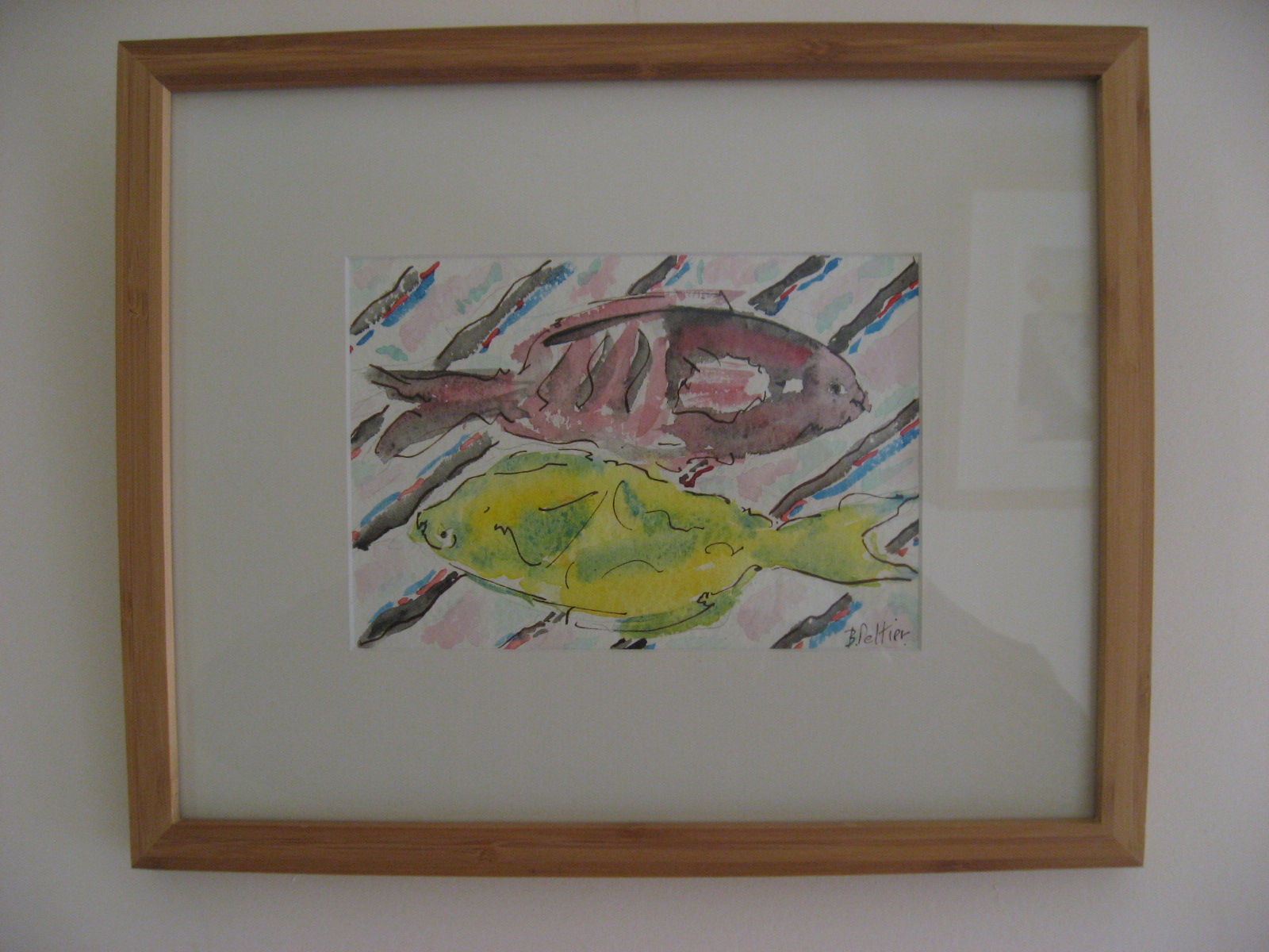 "Deux poissons" © Bernard Peltier - 2025. Tout droit de reproduction interdit sans l'autorisation de l'artiste.
