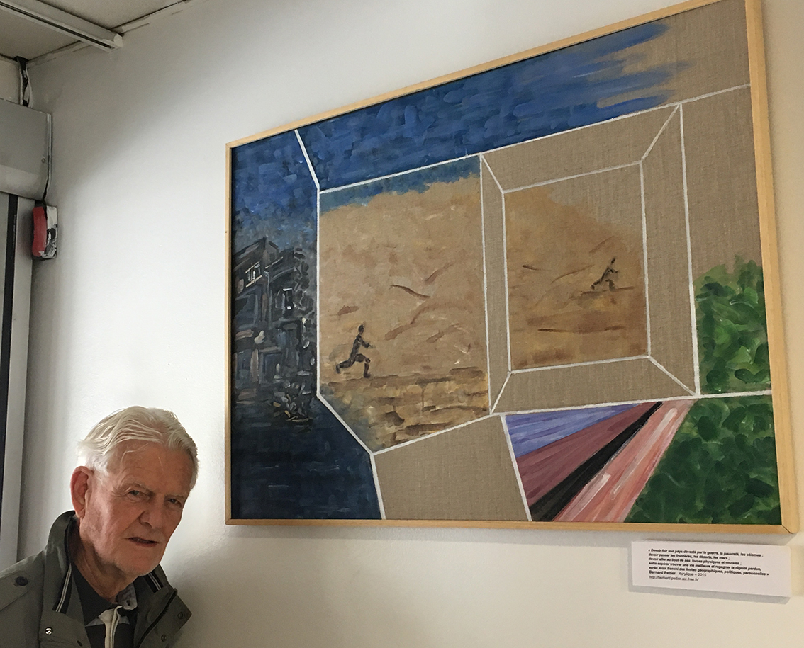 "Exode" © Bernard Peltier - 2025. Tout droit de reproduction interdit sans l'autorisation de l'artiste.
