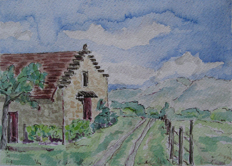 "Dans les vignes" © Bernard Peltier - 2025. Tout droit de reproduction interdit sans l'autorisation de l'artiste.