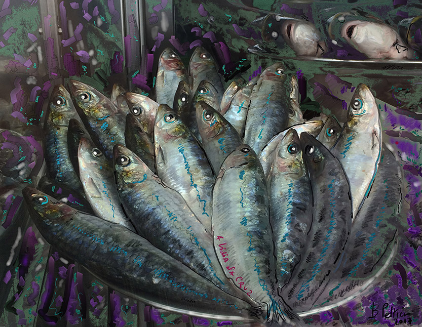 "Sardines" © Bernard Peltier - 2024. Tout droit de reproduction interdit sans l'autorisation de l'artiste.