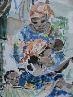 "Femmes africaines" © Bernard Peltier - 2025. Tout droit de reproduction interdit sans l'autorisation de l'artiste.