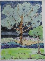"Chne sous orage" © Bernard Peltier - 2025. Tout droit de reproduction interdit sans l'autorisation de l'artiste.