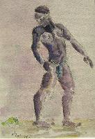 "Du pagne" © Bernard Peltier - 2025. Tout droit de reproduction interdit sans l'autorisation de l'artiste.