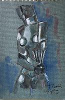 "Femme ventail" © Bernard Peltier - 2025. Tout droit de reproduction interdit sans l'autorisation de l'artiste.