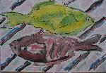 "les 2 poissons" © Bernard Peltier - 2025. Tout droit de reproduction interdit sans l'autorisation de l'artiste.