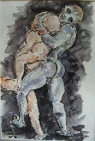 "Lutteurs" © Bernard Peltier - 2025. Tout droit de reproduction interdit sans l'autorisation de l'artiste.